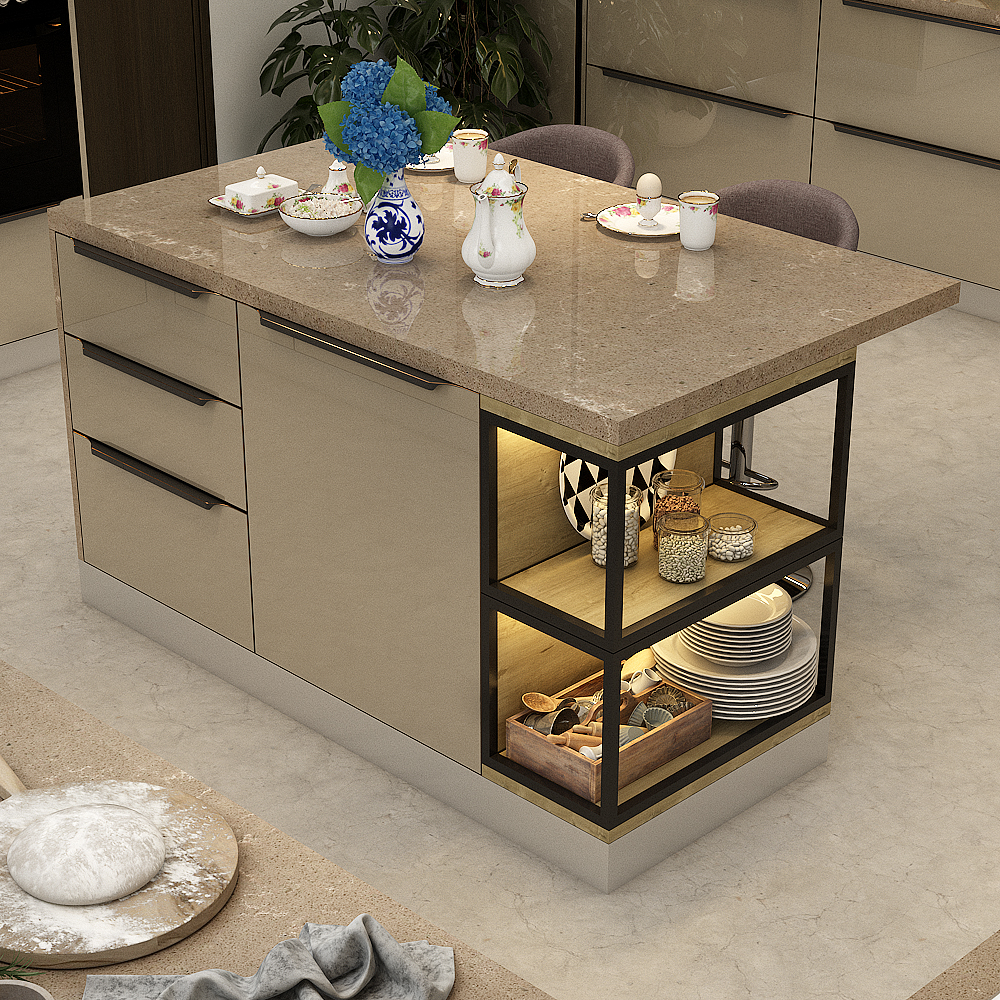 Stylish modular design kitchen and wardrobe solutions in Vadodara with the latest trends in design.